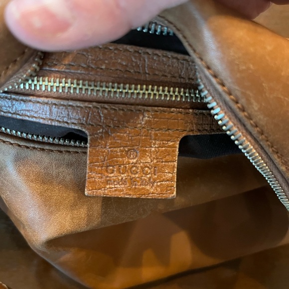 GUCCI Brown Leather Medium Horsebit Hobo Shoulder Bag - Picture 9 of 16